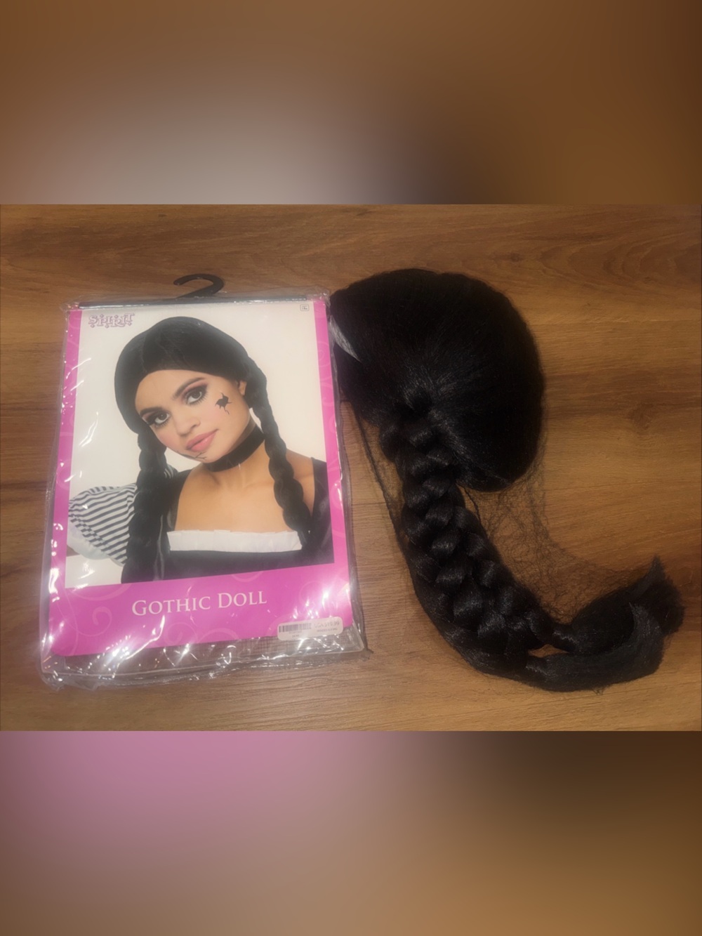 Spirit Gothic Doll Black Wig Halloween Costume Dress Up